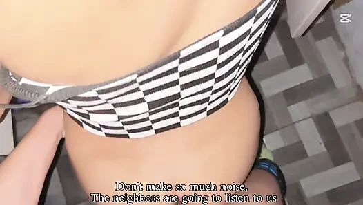 Pacar Saya Mengerang dan Berbicara Kotor Denganku Saat Aku Kerasnya - Subtitle Indonesia