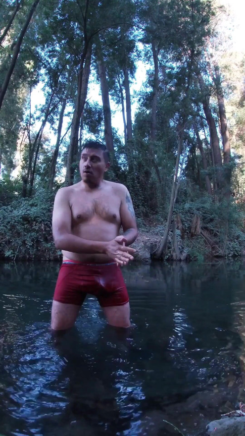 Nude on the River: Natural Pleasure with Underwater Views in 4K | Clip 2
