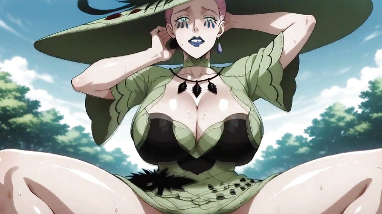 Rainha das bruxas preta Clover Hentai (inteligência artificial)