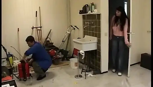 Blonde Gets Fucked and Supervised by Brunette