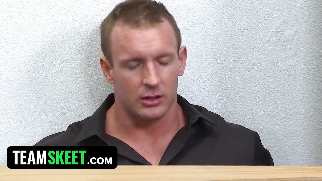 Horny blonde caught masturbation in classroom