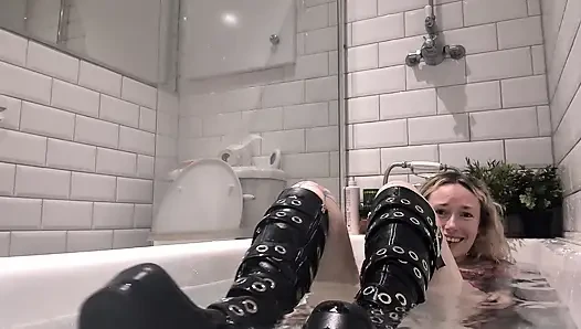 Wet Boot Fetish and Clothed Bath My Dirty Secret After a Bad Date
