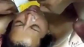 Belle-mère, sexe en groupe, éjaculation, bukkake