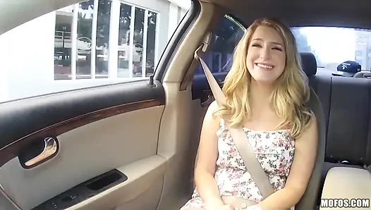 Stranded Teens - Hungry Blonde Dixie Belle Bounces on Bruno Cock After a Gas Station Bathroom Pickup