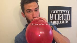 Ballonfetisj - Adam Rainman die ballonnen blaast