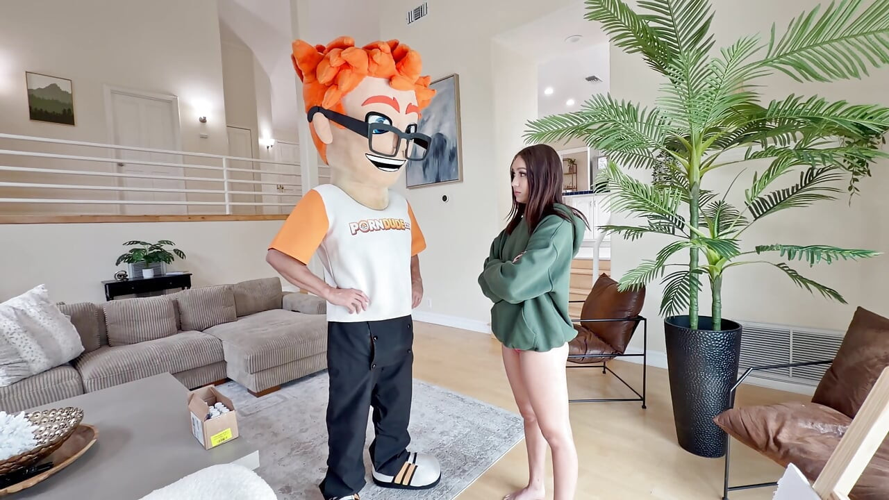 Shaved Petite Mia River Gives Footjob & Takes Facial on PornDudeCasting