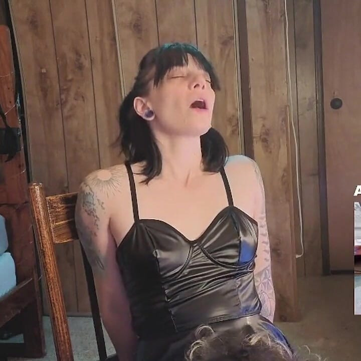 Black Leather Dress Cutie Moans