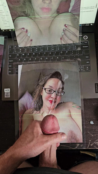 Horny Cock Cum tribute to sexy lips, & moaning.