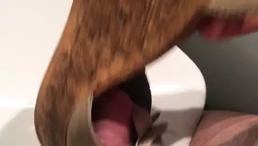 Cum inside used peep toe