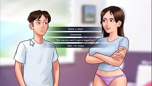 Summertime saga: Jenny finally fucked me on webcam