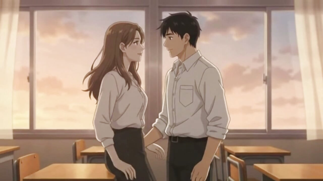 Young teacher Is Way Too Relaxed With Her Adult Student