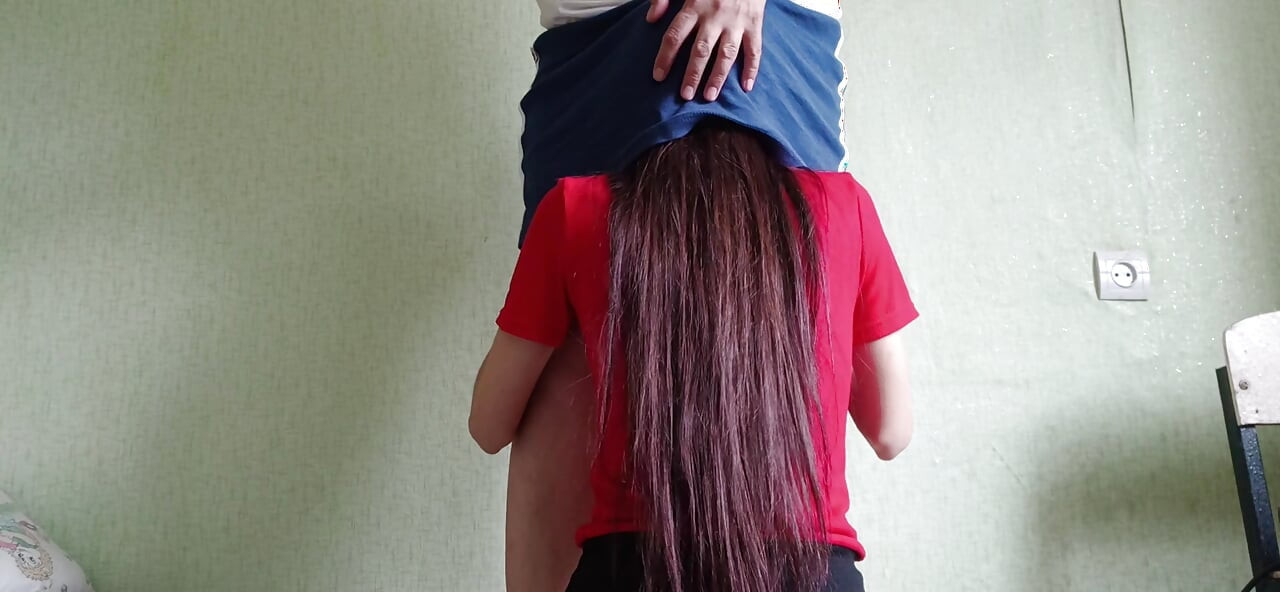 My Shy Neighbor Climbed Under My Skirt Without Asking, but I Liked It