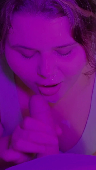 POV Compilation of blowjobs from a naughty bbw student with a cute face and big natural tits | Clip 1