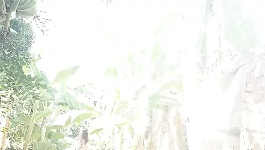 A neighbor saw me while I was playing in the yard