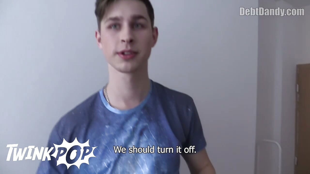 TWINKPOP - A Huge Debt Leaves This Inexperienced Twink On His Knees Before A Hard Anal Ride