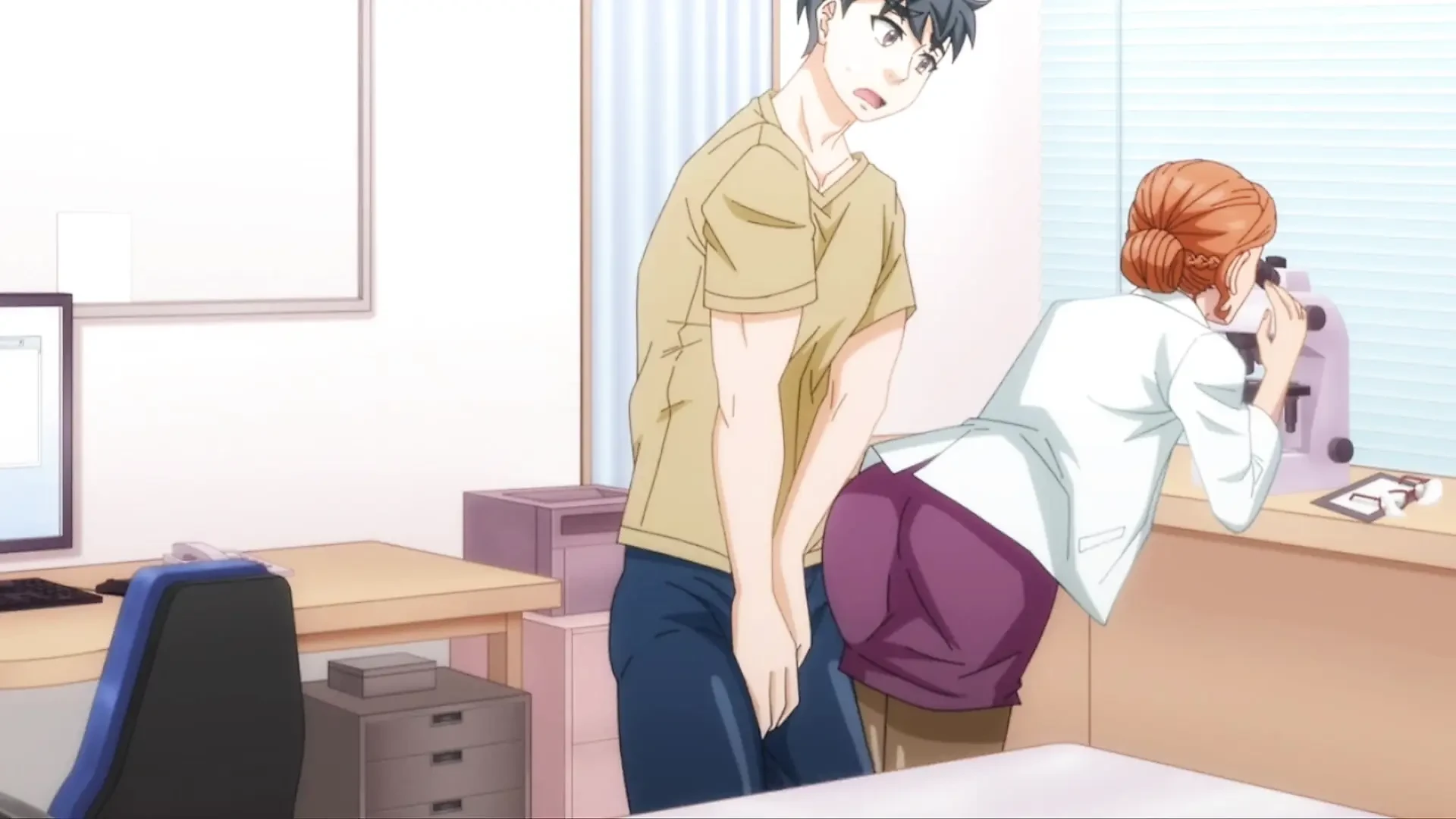 Horny Slut Doctor Gets Fucked By Patient On The Consulting Table ( Anime )