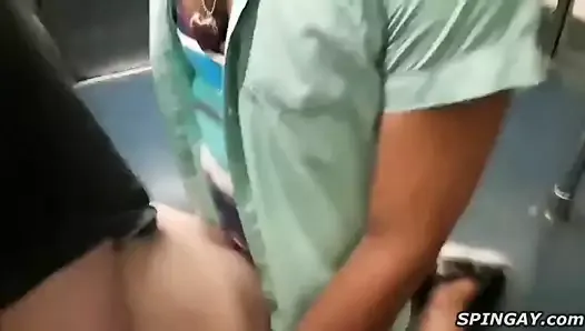  Good Boy Geting Used on the Subway