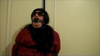 Bound Gagged and put on a Leash