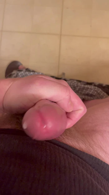 Cumming on the toilet