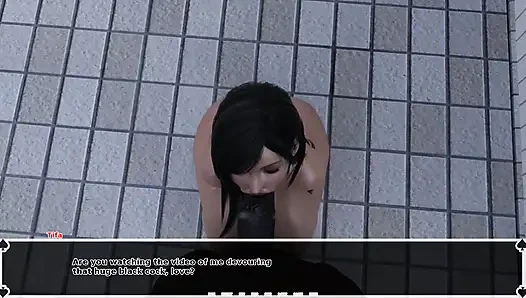 Surga gelap Tifa: pacarku lagi asik nyepong kontol suaminya sambil nonton video bokep melahap kontol besar pria kulit hitam dengan lubangnya - ep.39