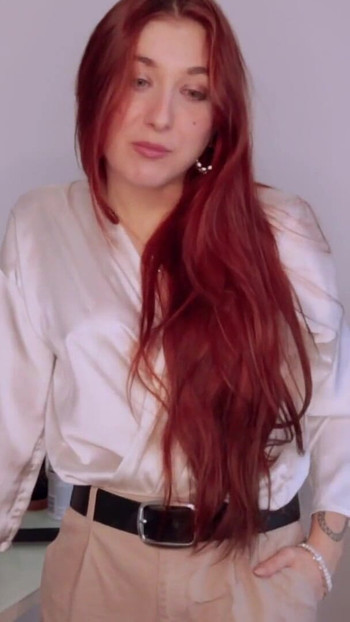 Emotional moment from "ASMR JOI (French with subs) - The Barber Shop."