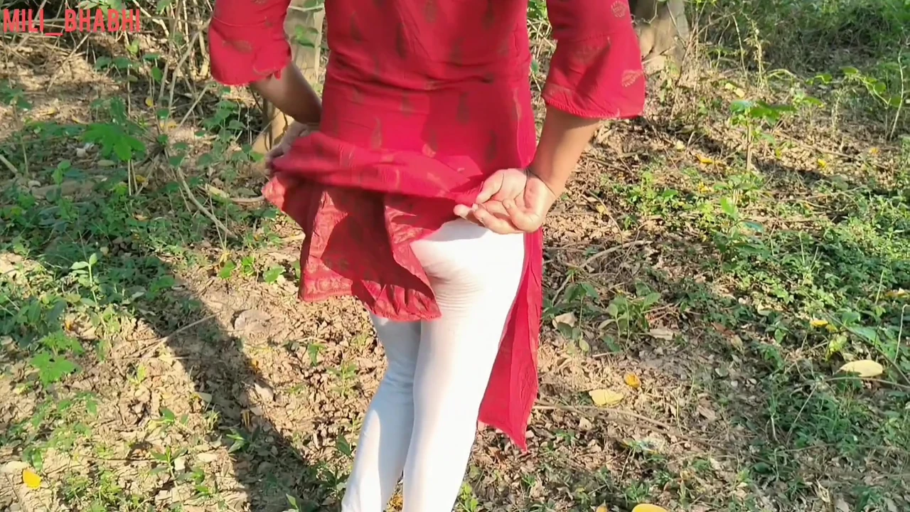 Village sex outdoor jungle hot tight little pussy fuck desi hindi girl