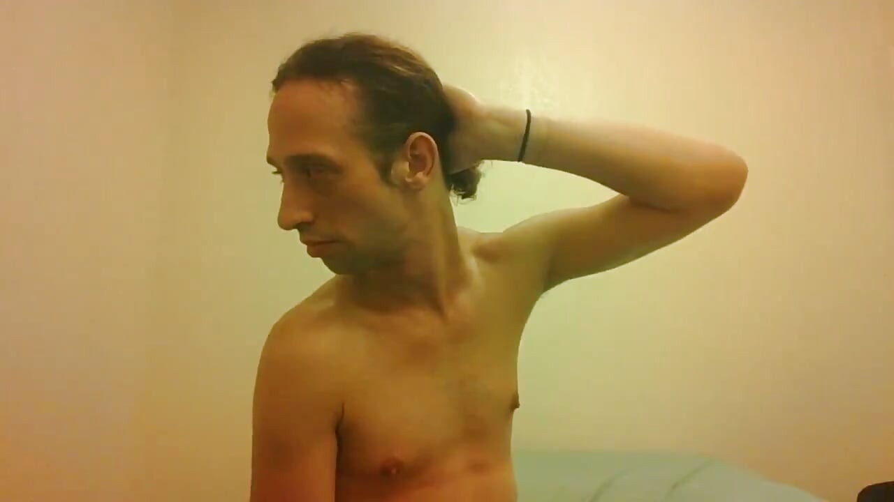 Topless Transgirl Moving Her Ears Handsfree