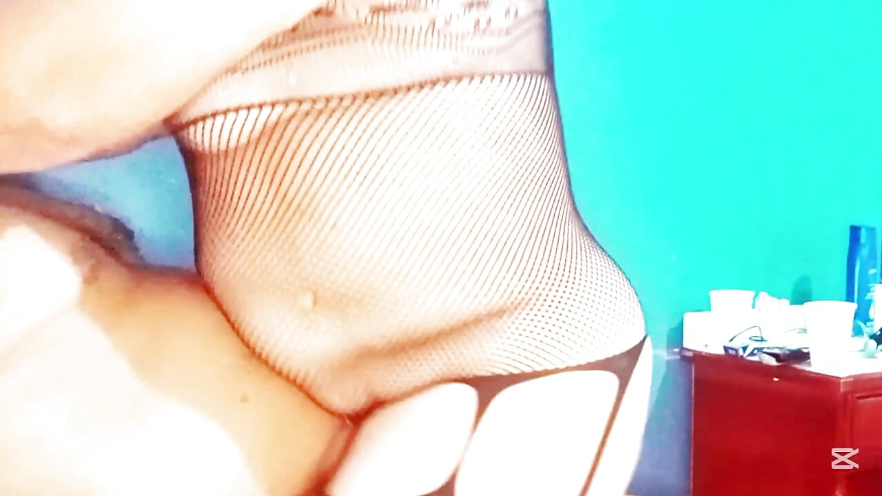 Grandma in lingerie riding neighbor's cock