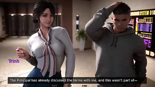 Fuck Behind Table at Middle of Art Classroom - Asia Town - E07