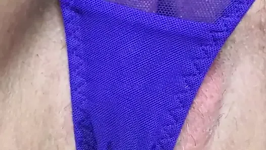Wife pissing through her knickers