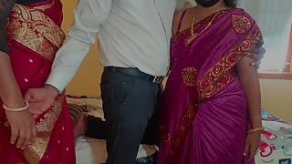 गृहिणी तीन लोगों की चुदाई रोलप्ले चुदाई