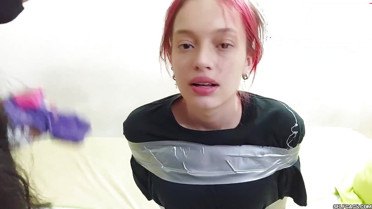 Eager 18-year-old Bound & Gagged for Neighbor MILF Bondage Playtime