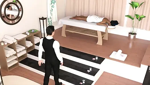Stepson Massaging Stepmom In Parlor Turns In To Taboo Sex Creampie