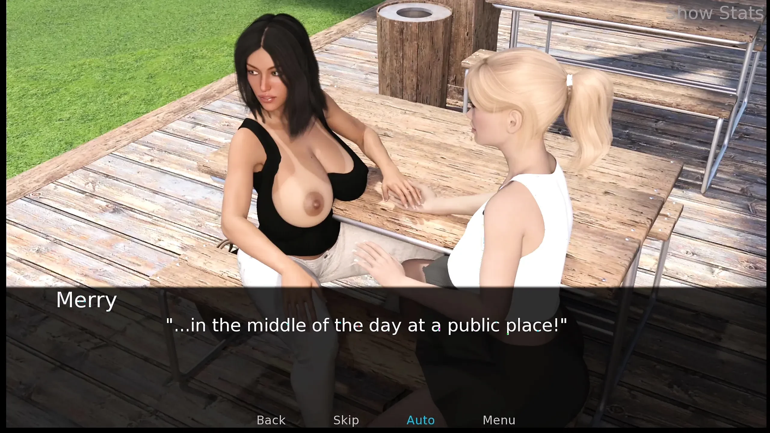 Projekt dögös feleség - játék Jenny melleivel a szabadban