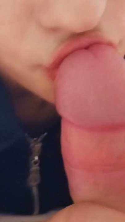 My little stepsister is learning to give blowjobs on my cock. | Clip 1