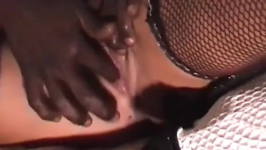 A Mature Blonde Is Getting Fucked by a Young Black Boy.