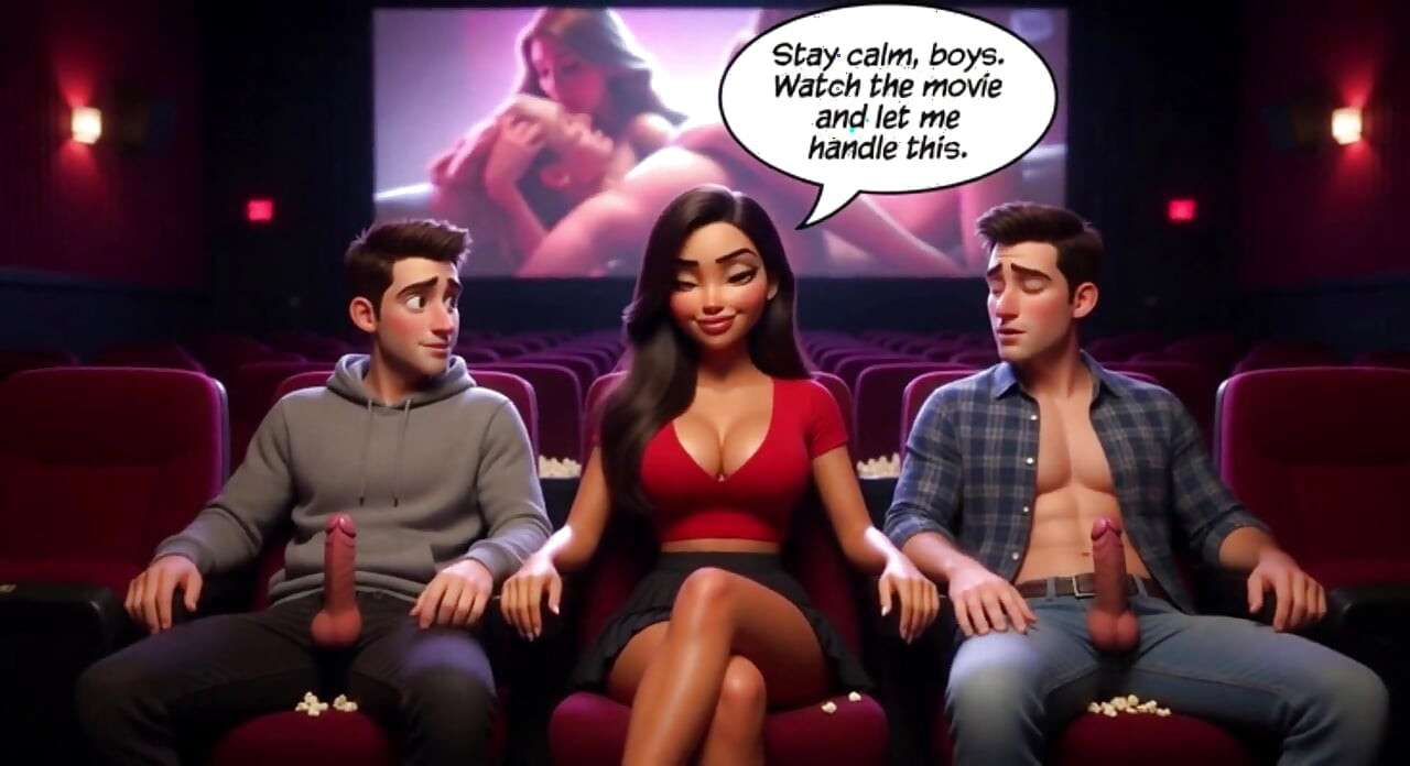 Stepdaughter Becomes the Virgin of the Porn Theater After Illicit Desire for Stepfather (ai Generated)