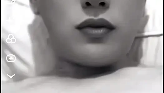 Tranny touching her body