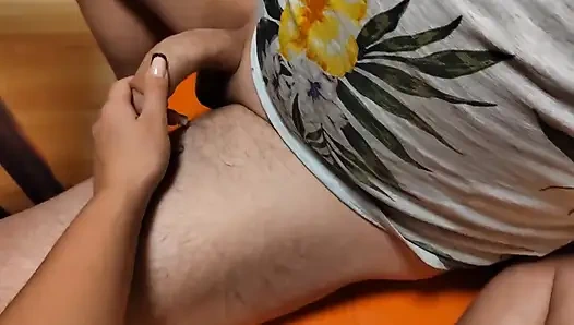 Stepsister Playing with Sloopy Cock