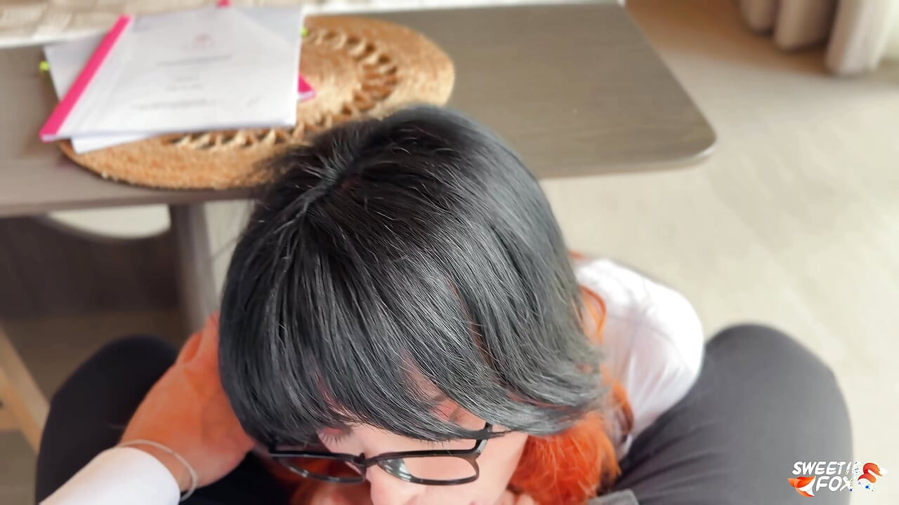 Boss Fucks Secretary's Ass Hard Without Lube - Blowjob Under the Desk and Hot Anal at Workplace - Sweetie Fox