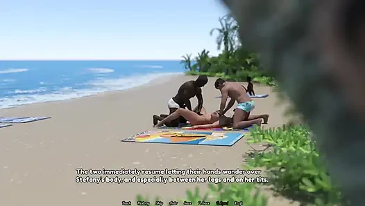 Идеальная домохозяйка No36 Незнакомцы заставляют горячую жену жестко кончать на пляже