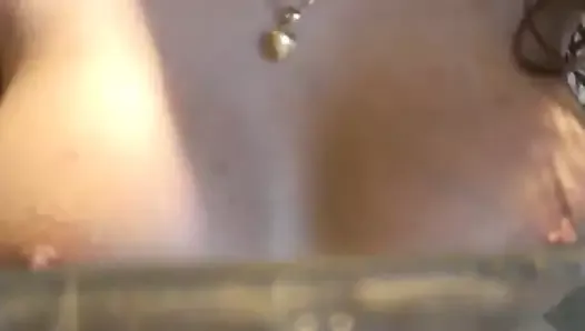 Paki ex girlfriend showing off her new boobs