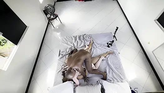 TWO LESBIAN GIRLS SUCK AND FUCK EACH OTHER IN FRONT OF ME I FUCK THEM BOTH