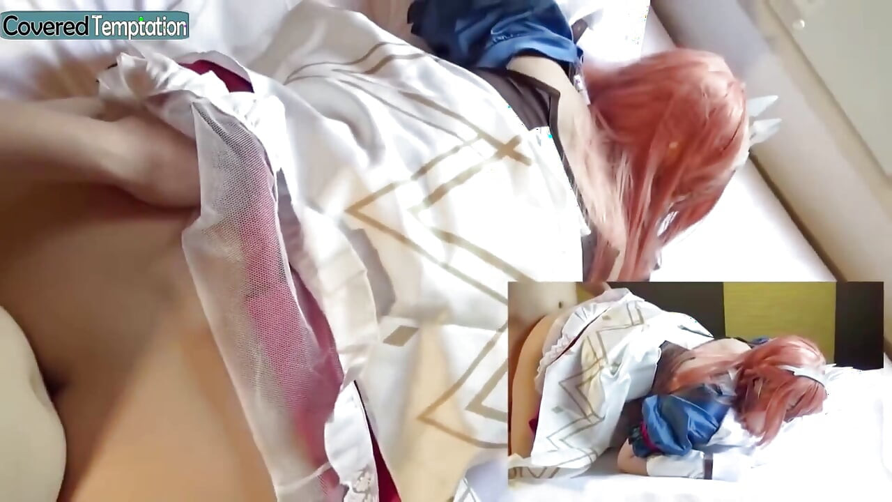 Gyaru, cosplayeuse sans capote, creampie, se déchaîne, Ahegao expose son orgasme après l’orgasme