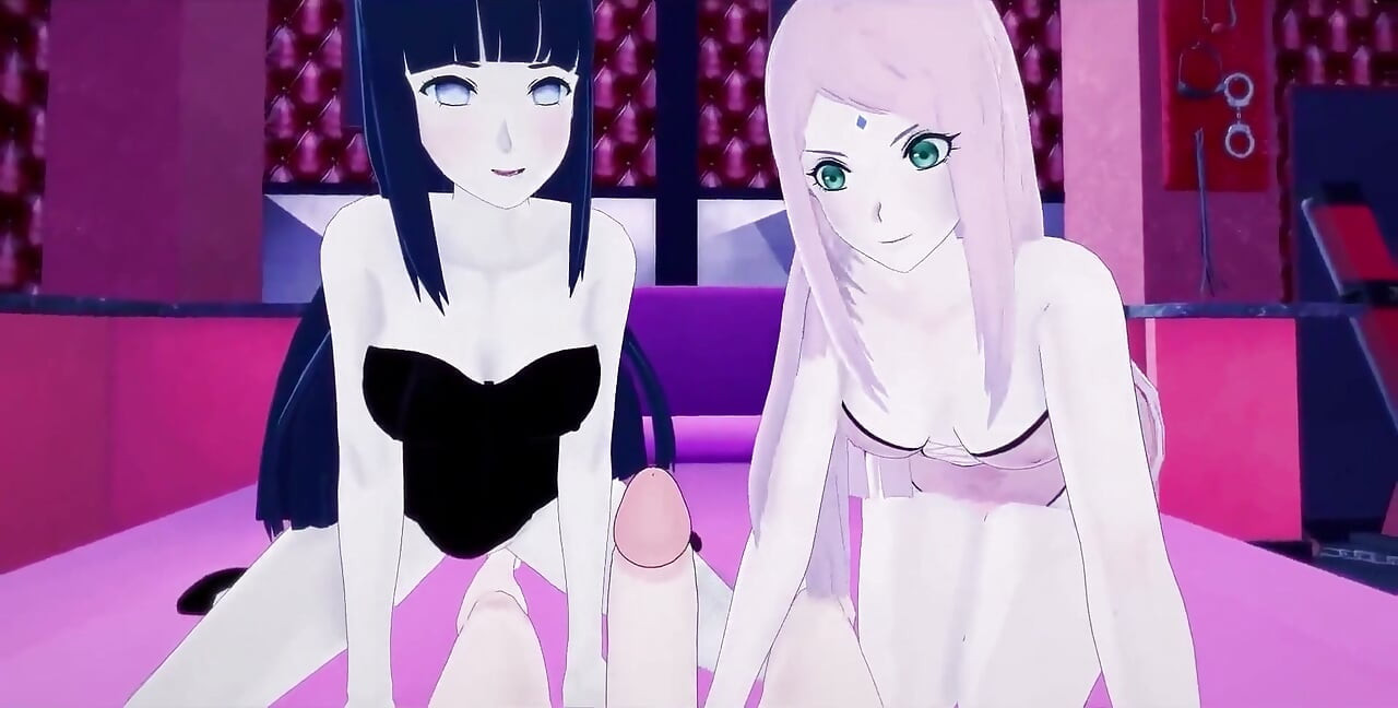 Fodendo Hinata e Sakura recebem passo ciumento | Filme de Naruto Hentai | Filme completo em Sheer ou Ptrn Fantasyking3