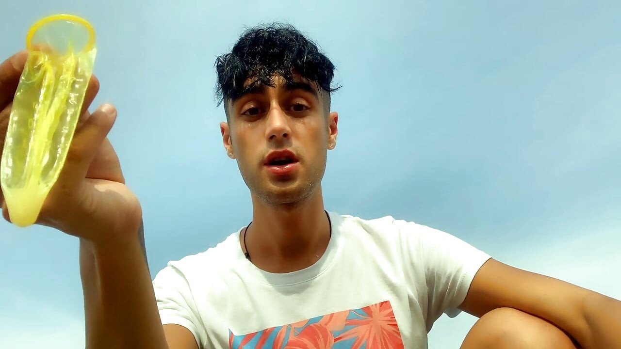 Swallowing Cum of Used Condom by Straight Guy