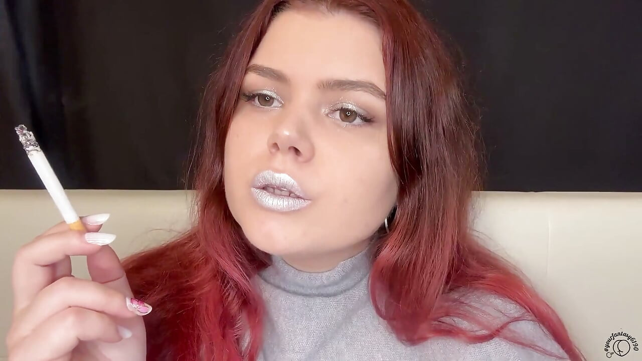 Redhead Smoke Sesh Sexy Drag and Seductive Exhale