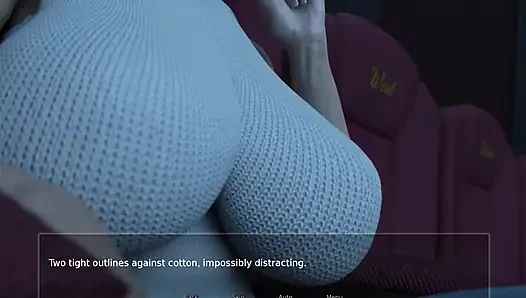 Tante seksi ini ngocok kontol ibu tirinya di bioskop gelap - bayang-bayang mesum - spesial e08