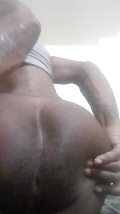 Black Femboy Spreading Cakes Playing With His Nipples And Jerking His BBC