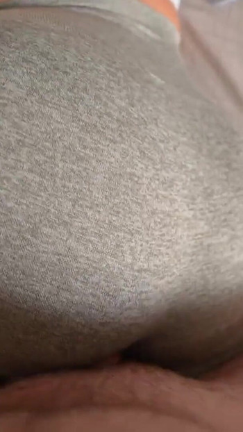 Memorable moment from "Step sister caught me jerking off and I fucked her through a hole in her leggings"